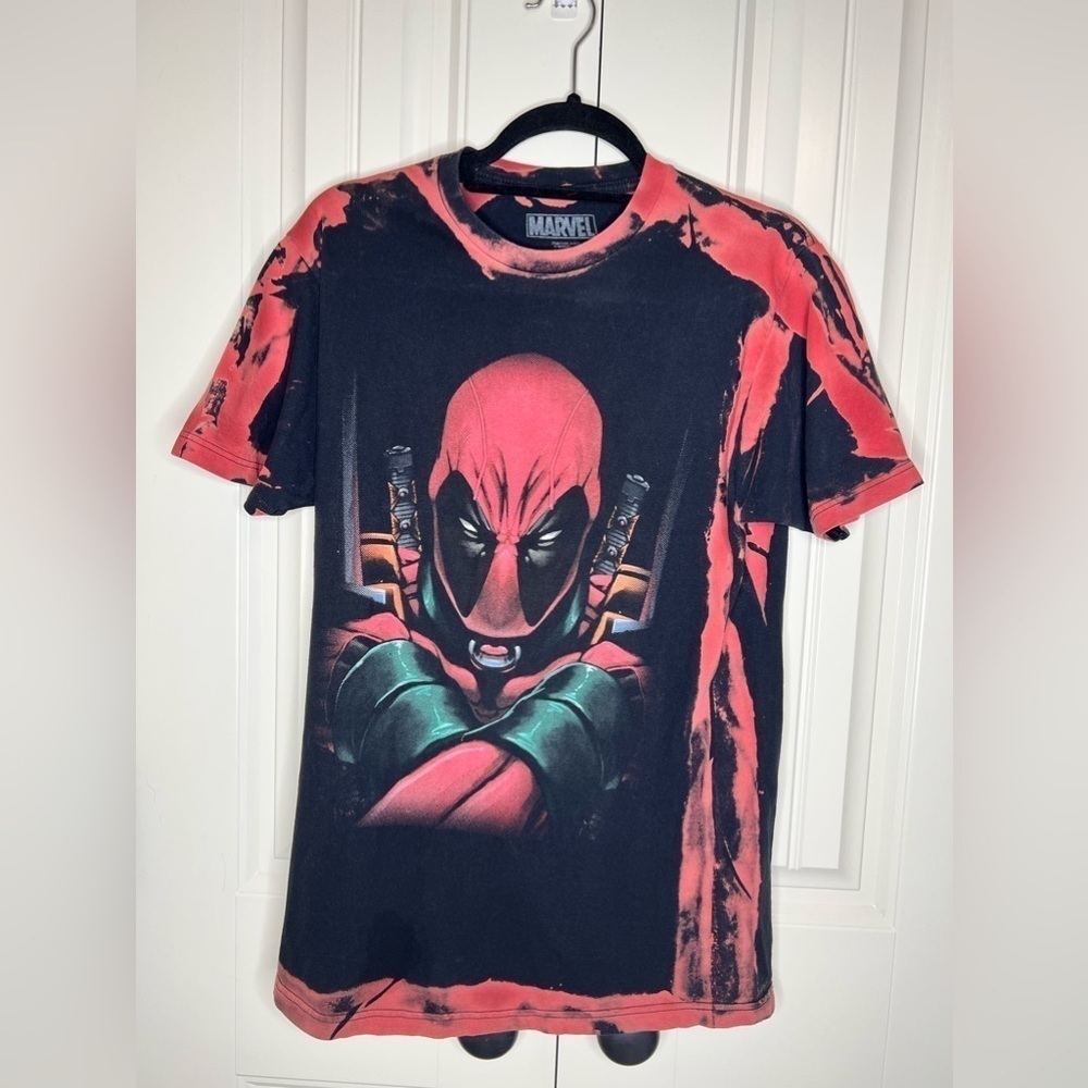 Marvel Deadpool Tie Dyed T Shirt